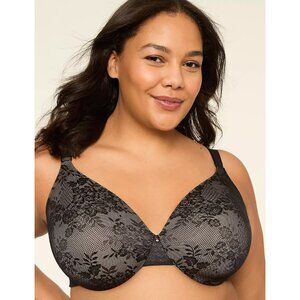 Lane Bryant Invisible Lace Backsmoother Lightly Lined Full Coverage Bra 42DD